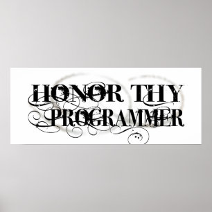 Honour Thy Programmer Poster