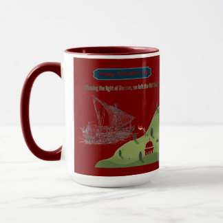 Honour to Columbus maroon Mug