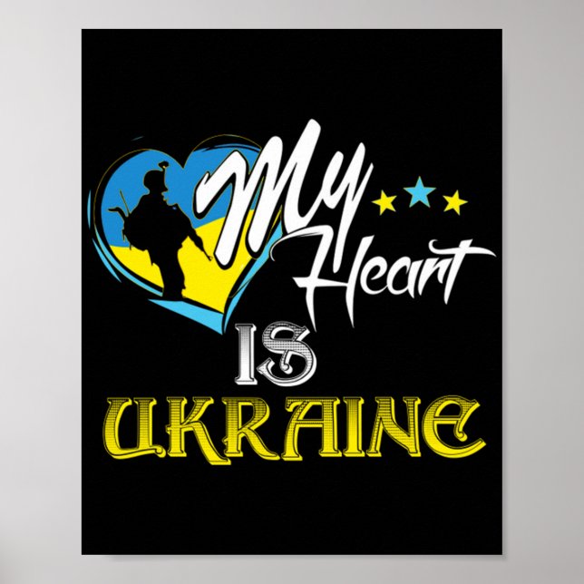 Honour to Ukrainian soldiers  Poster (Front)