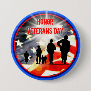 Honour Veterans Day Button