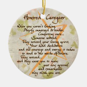 Honoured Caregiver Acrylic Ornament