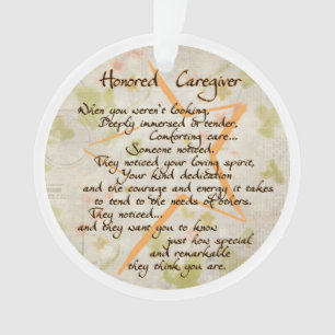 Honoured Caregiver Acrylic Ornament