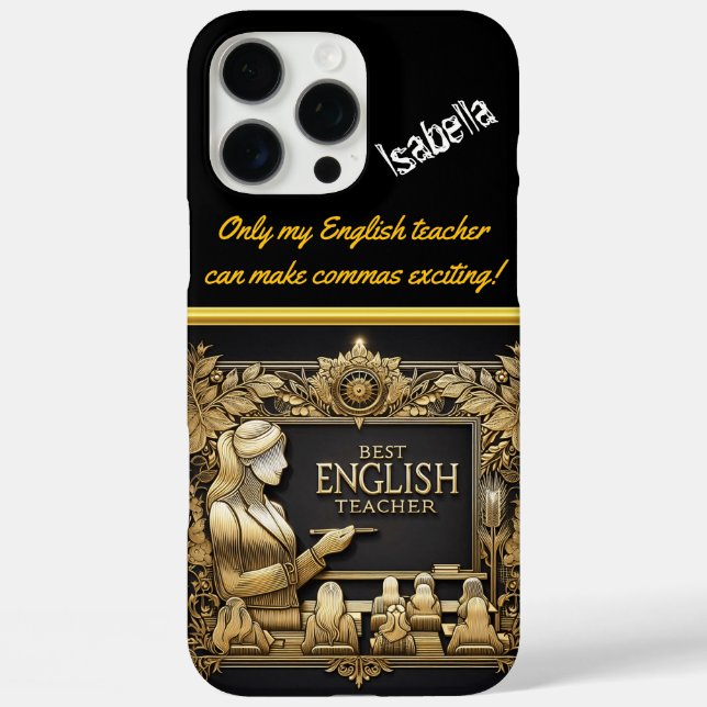 Honouring a Dedicated English Teacher Case-Mate iPhone Case (Back)