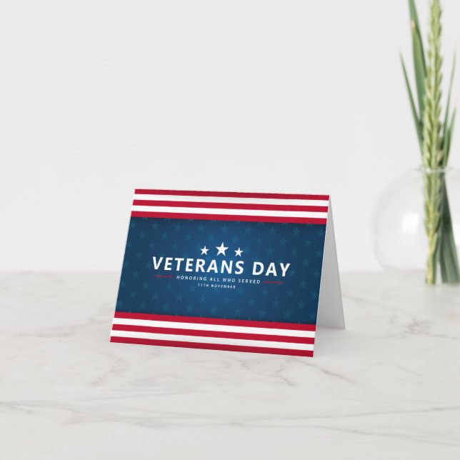 Honouring All Who Served Card (Front)