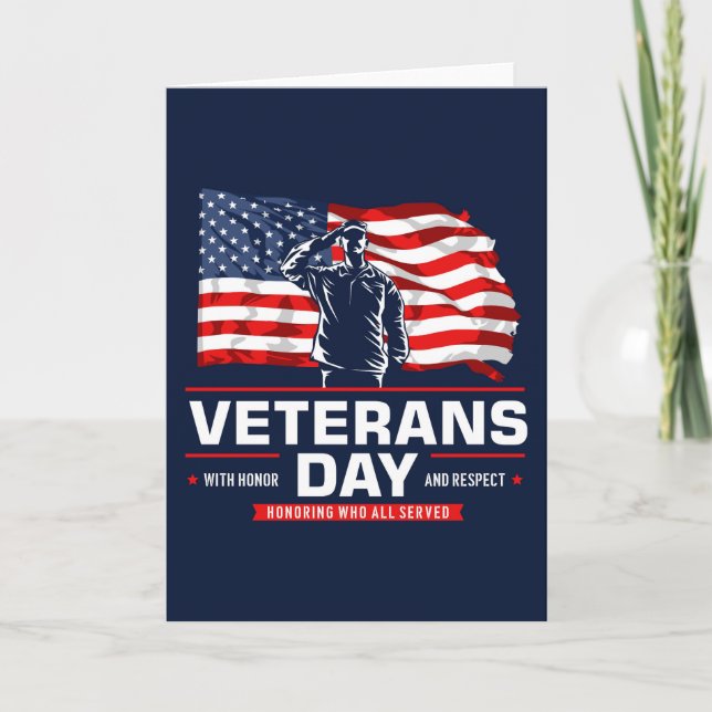 Honouring all who Served  Card (Front)