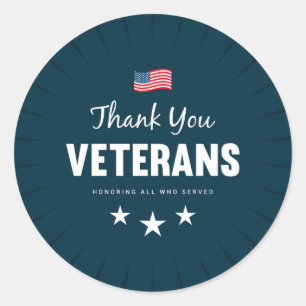 Honouring all who Served  Classic Round Sticker