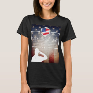 Honouring All Who Served Memorial Day Salute Ameri T-Shirt