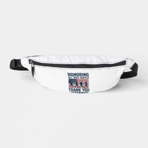 Honouring All Who Served Thank You Veterans Shirt_ Bum Bags