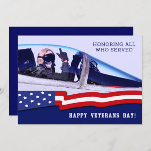 Honouring all who served. Veterans Day Flat Cards