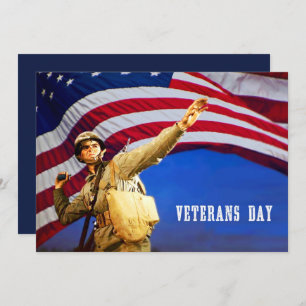 Honouring all who served. Veterans Day Flat Cards