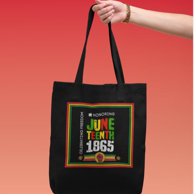 Honouring Juneteenth 1865-Celebrating Freedom Tote Bag (Creator Uploaded)