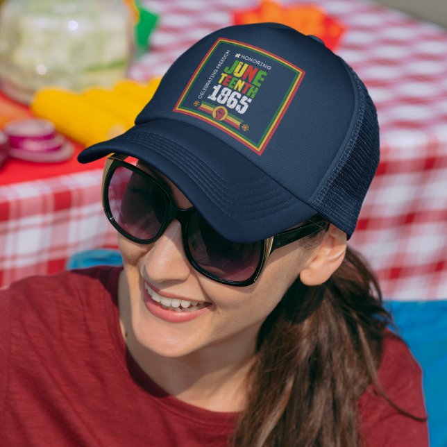 Honouring Juneteenth 1865-Celebrating Freedom Trucker Hat (Creator Uploaded)