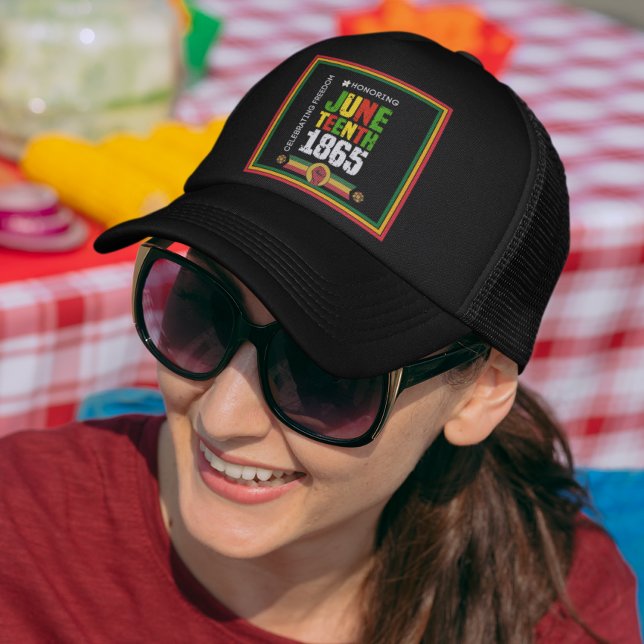 Honouring Juneteenth 1865-Celebrating Freedom Trucker Hat (Creator Uploaded)