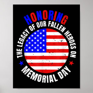 Honouring Memorial Day  Poster