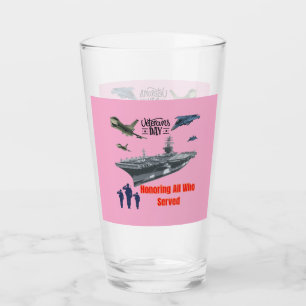 Honouring mighty military pink glass