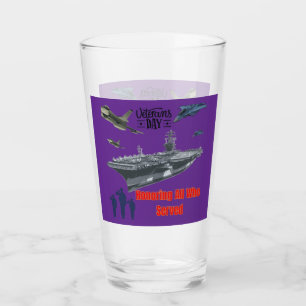 Honouring mighty military royal purple glass