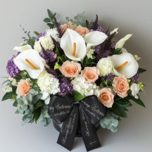 Honouring name elegant lettering memorial black