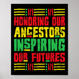 Honouring Our Ancestors African American Black His Poster