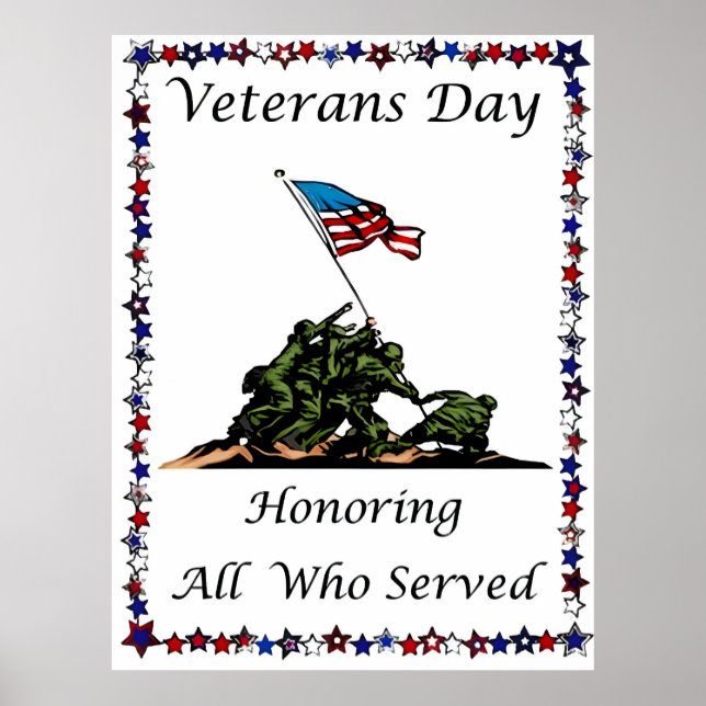 Honouring Our Heroes This Veterans Day 2025 Poster (Front)