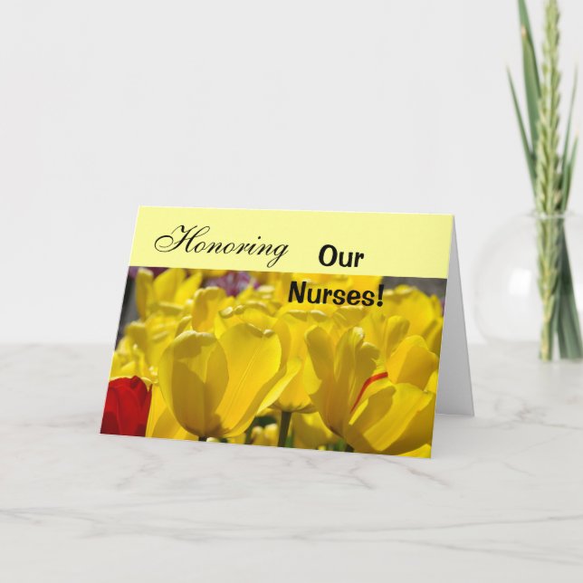 Honouring Our Nurses! Cards Happy Nurses Week! car (Front)