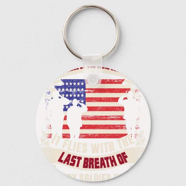 Honouring Our Veterans And The Fallen Key Ring (Front)