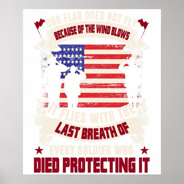 Honouring Our Veterans And The Fallen Poster (Front)