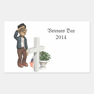 Honouring our Veterans - Rectangular Sticker
