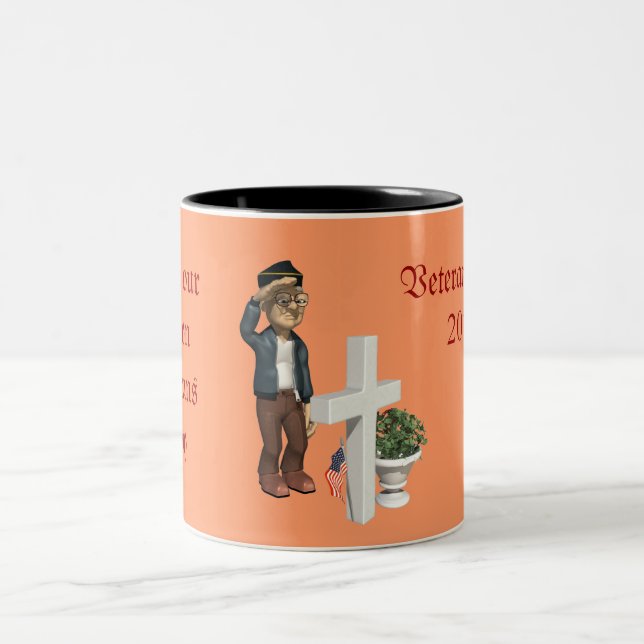 Honouring our Veterans - Two-Tone Coffee Mug (Center)