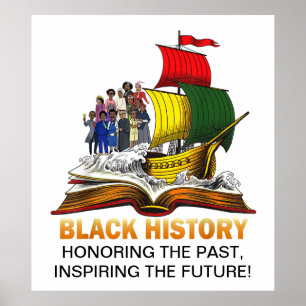 Honouring past and future black history  poster
