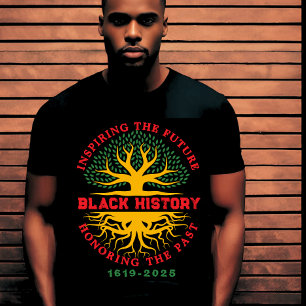 Honouring Past Inspiring Black History Month  T-Shirt