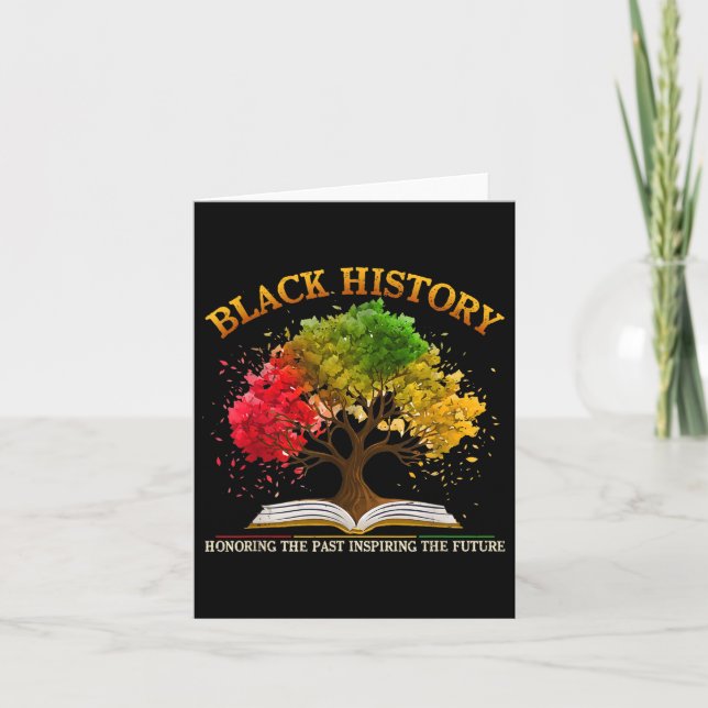 Honouring Past Inspiring Future Black History Mont Card (Front)