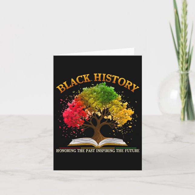 Honouring Past Inspiring Future Black History Mont Card (Front)