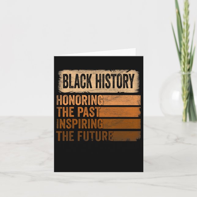 Honouring Past Inspiring Future Black History Mont Card (Front)