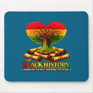 Honouring past inspiring future black history mont mouse pad