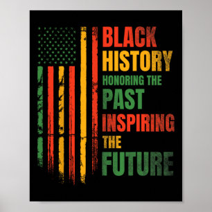 Honouring Past Inspiring Future Black History Mont Poster