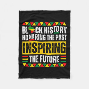 Honouring Past Inspiring Future Black History Prid Fleece Blanket