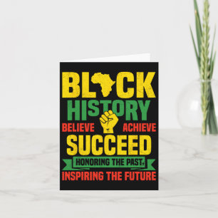 Honouring Past Inspiring Future Men Women Black Hi Card