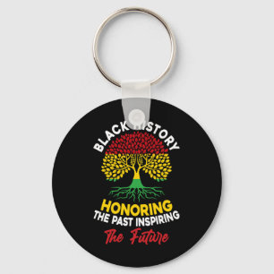 Honouring Past Inspiring Future Men Women Black Hi Key Ring