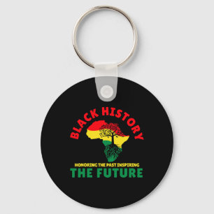 Honouring Past Inspiring Future Men Women Black Hi Key Ring