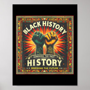 Honouring Past Inspiring Future Men Women Black Hi Poster