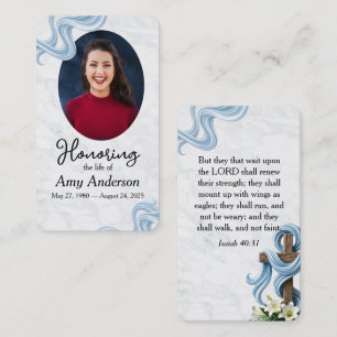 Honouring the Life Funeral Prayer Card