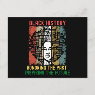 Honouring The Past Inspiring Future Black History Postcard