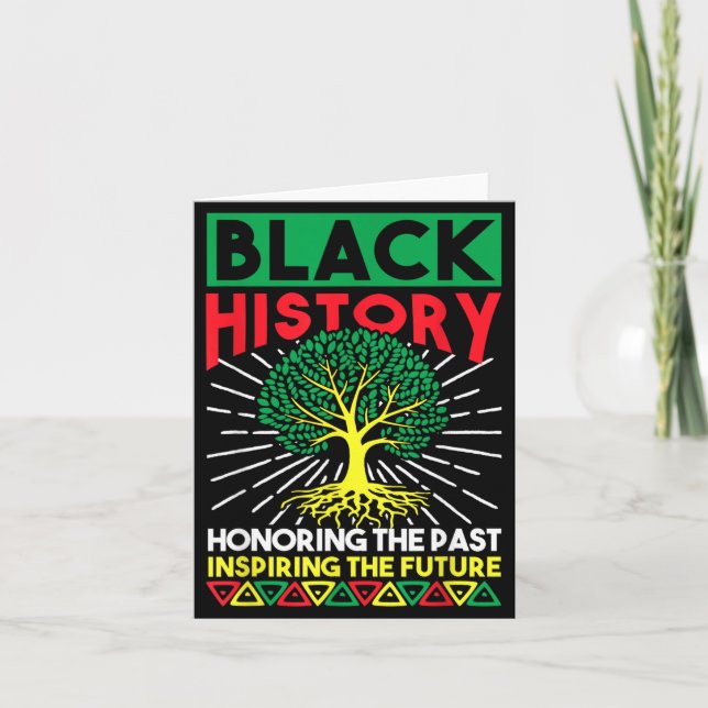 Honouring The Past Inspiring The Future Black Card (Front)