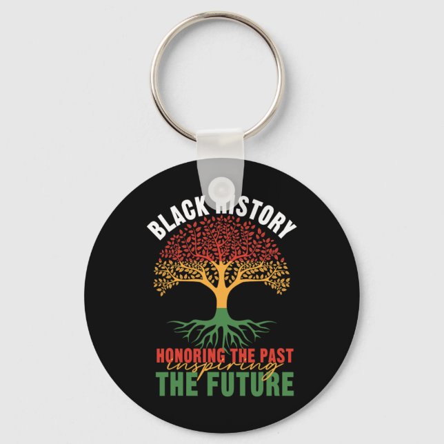 Honouring The Past Inspiring The Future Black Hist Key Ring (Front)