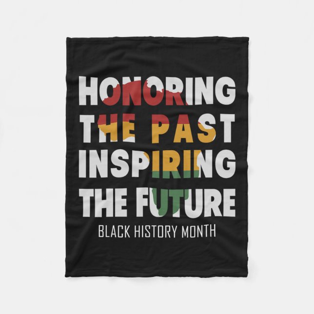 Honouring The Past Inspiring The Future  Fleece Blanket (Front)
