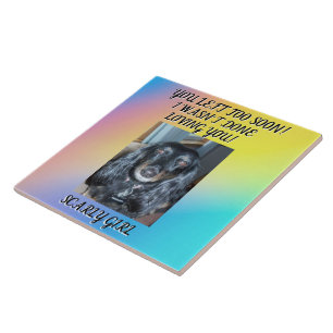Honouring Your Beloved Pet: Heartfelt Memorial  Ceramic Tile