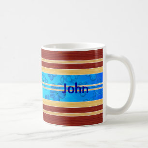 Honu Hawiian Fake Wood Surfboard Coffee Mug