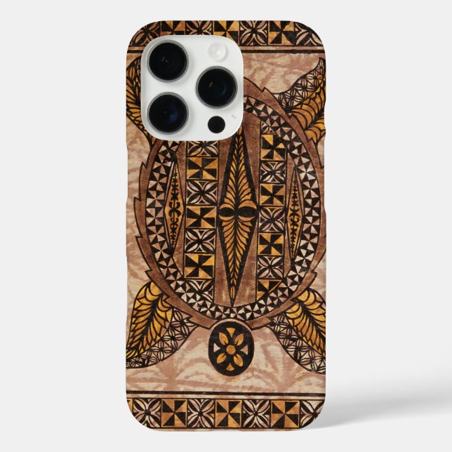 Honu Primitive Hawaiian Tattoo Tapa Case-Mate iPho Case-Mate iPhone Case (Back)