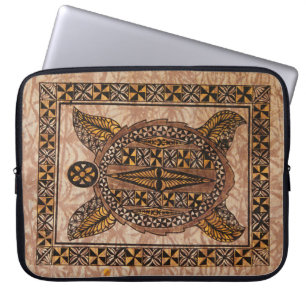 Honu Primitive Hawaiian Tattoo Tapa Wetsuit Laptop Sleeve