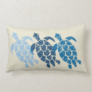 Honu Sea Turtle Hawaiian Reversible Engineered Lumbar Cushion